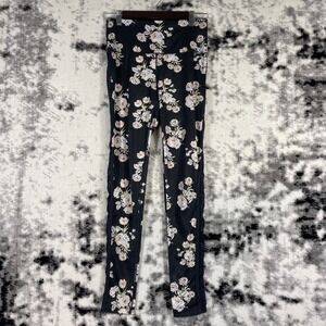 Free People Movement Leggings Womens Size Small Black Floral Gym Training Casual